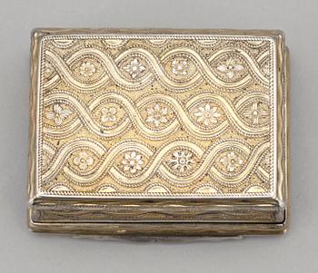 DOSA, förgyllt silver, 1700-tal. Vikt ca 92 gram.