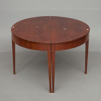 RUOKAPÖYTÄ, kustavilaistyyli, 1900-luvun alku.