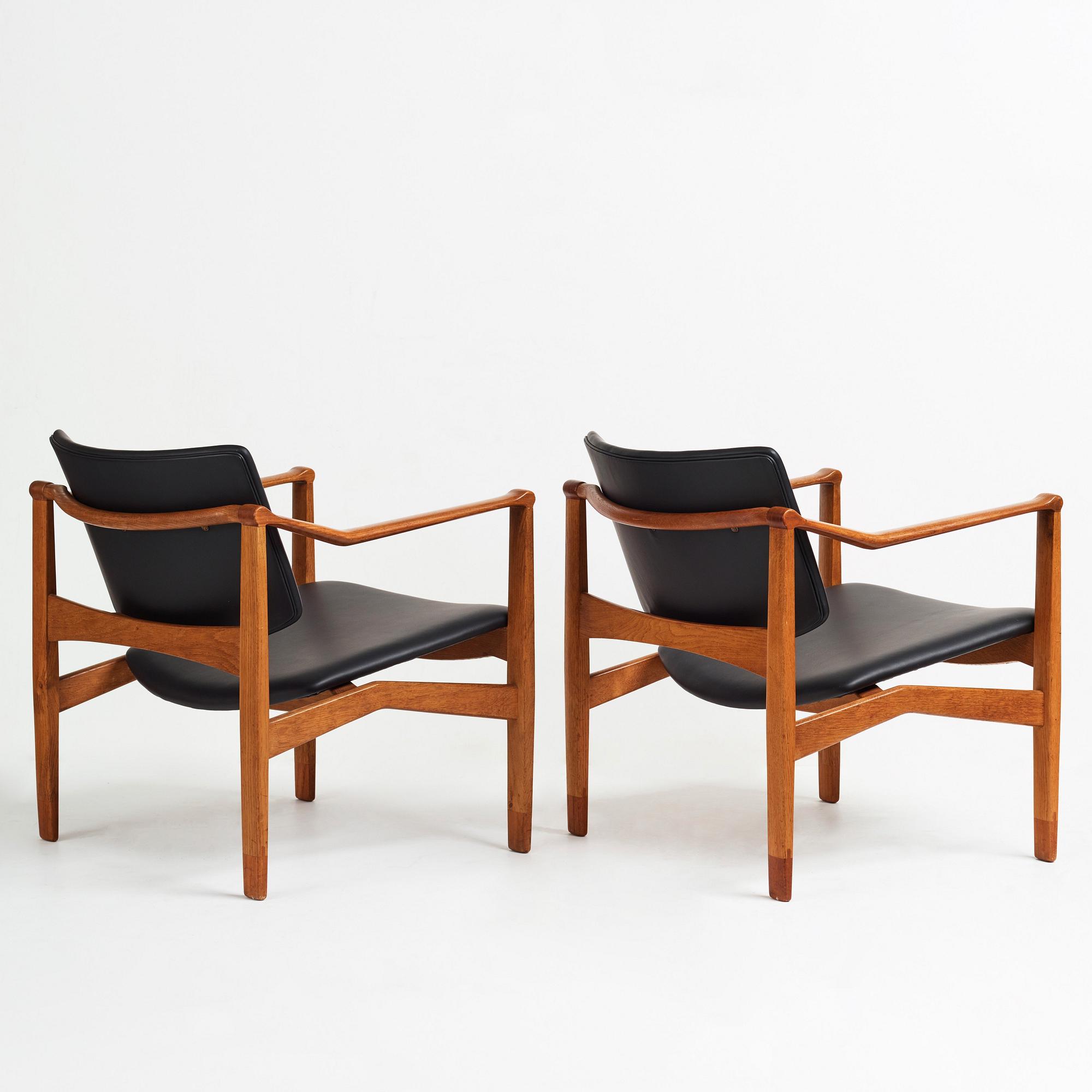 William Watting, a pair of armchairs, Denmark 1960's.