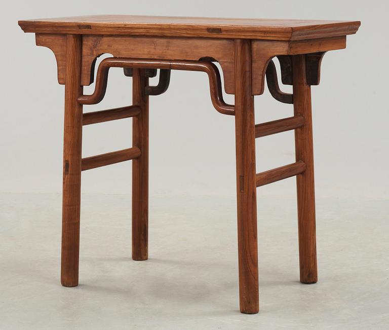 A softwood table, Qing dynasty (1662-1912).