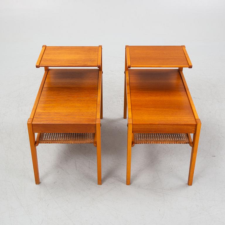 Sängbord, ett par, AB Emil Lindvall, Nybro 1961.