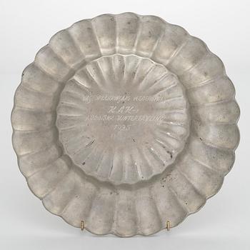 Estrid Ericson, dish, model "A 28", pewter, Svenskt Tenn, Stockholm 1925.