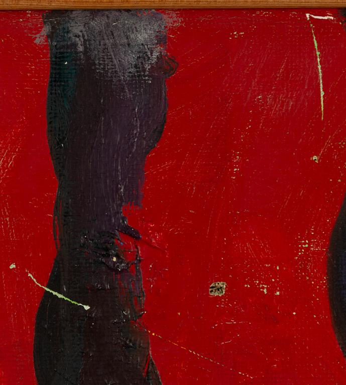 Peter Dahl, Pair against red background.