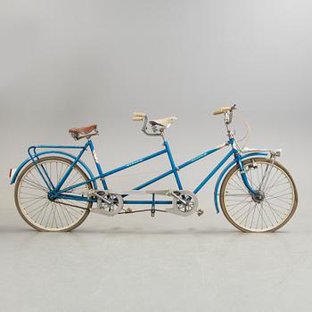 A blue Kroon tandem bicykle, 1970s.