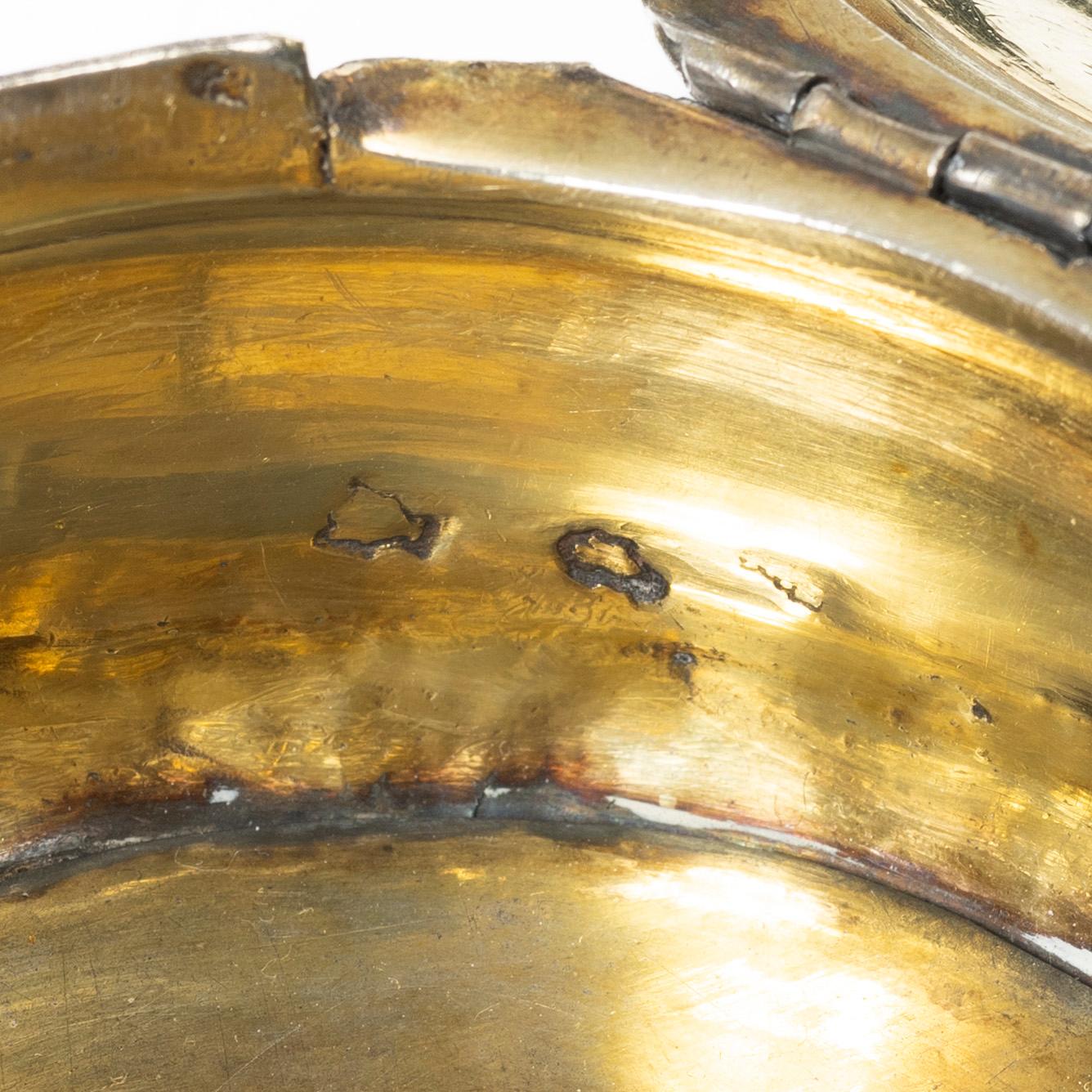 A silver gilt Rococo box, 18th century.