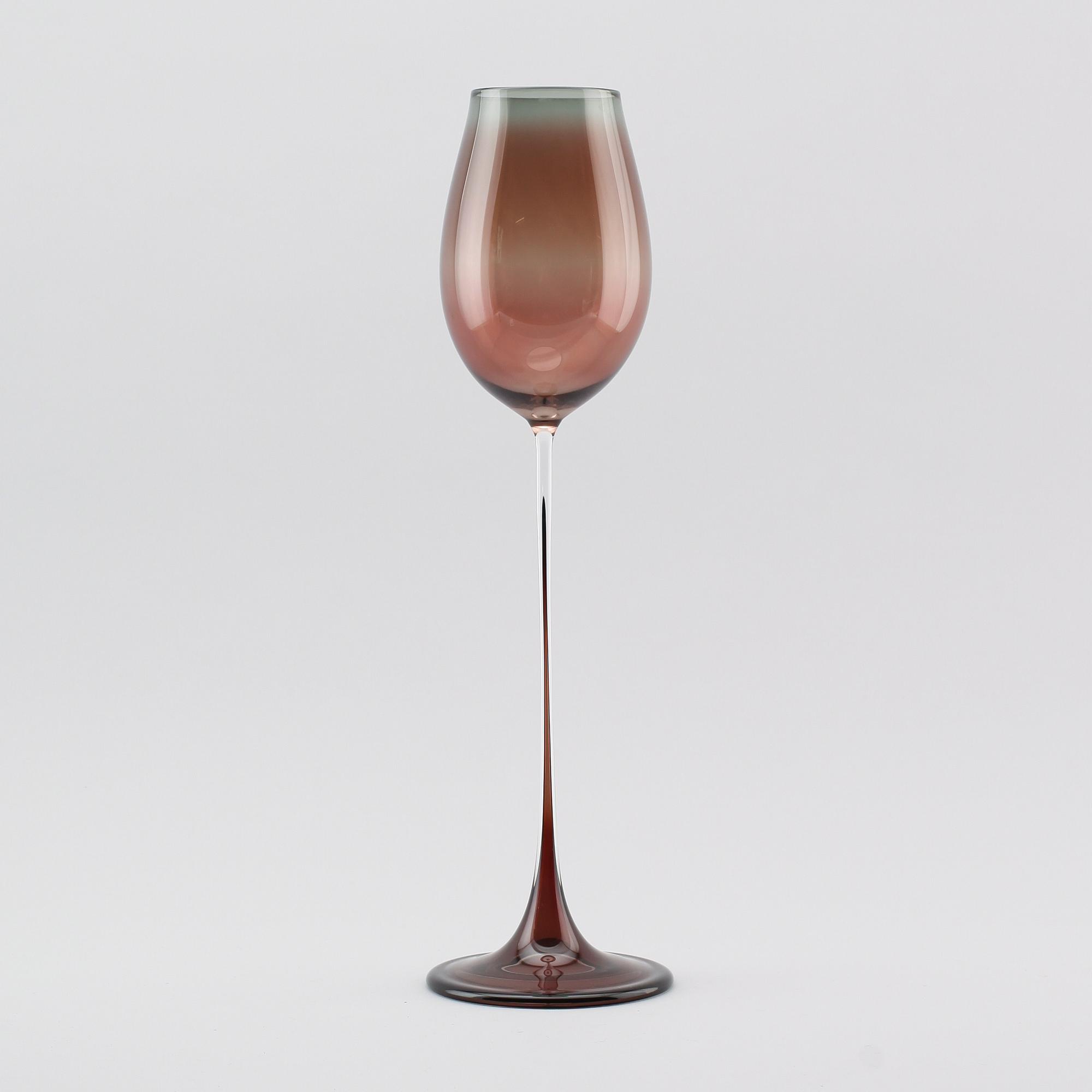 TULPANGLAS, glas, Nils Landberg, Orrefors, signerat.