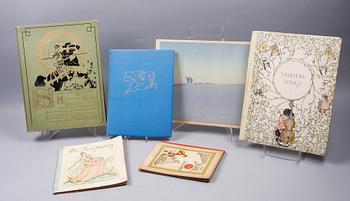 PARTI BARNBÖCKER, 6 st, bla "Basil Seal rides again" av Evelyn Waugh, sent 1800- till 1900-talets andra hälft.