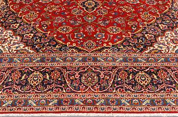 A Keshan carpet, 398 x 298 cm.