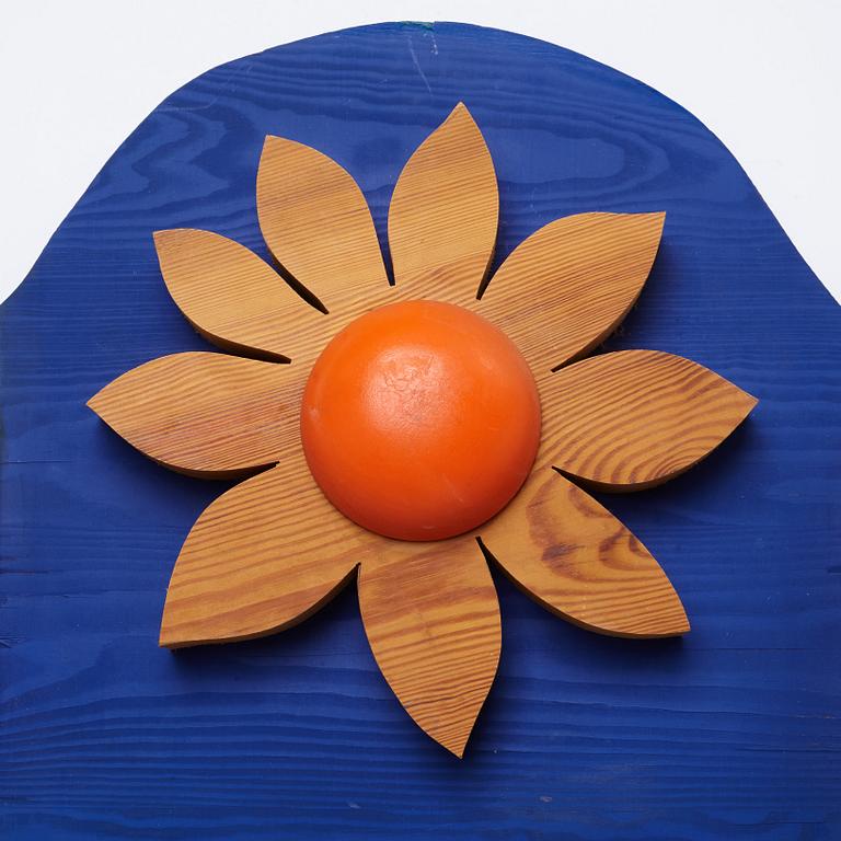 An Erik Höglund mirror and table, Eriksmåla Sweden.