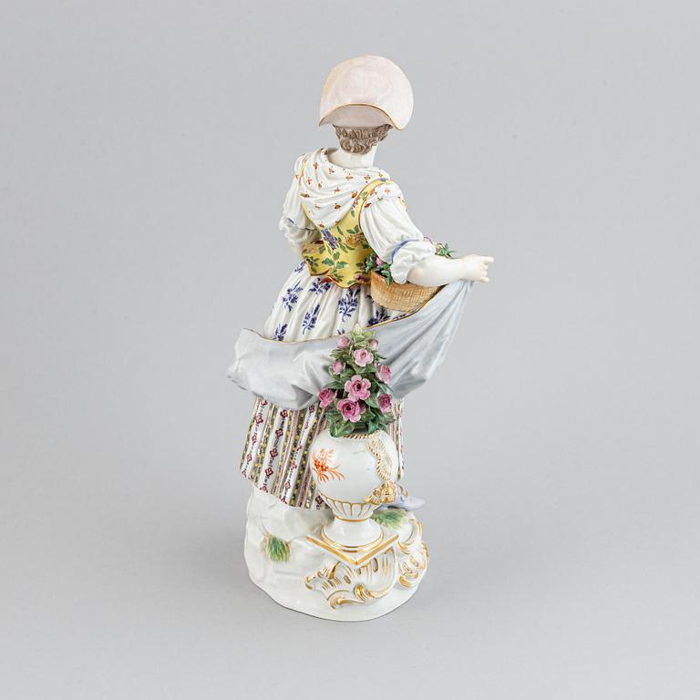 Figurin, porslin. Meissen, 1800-talets slut.