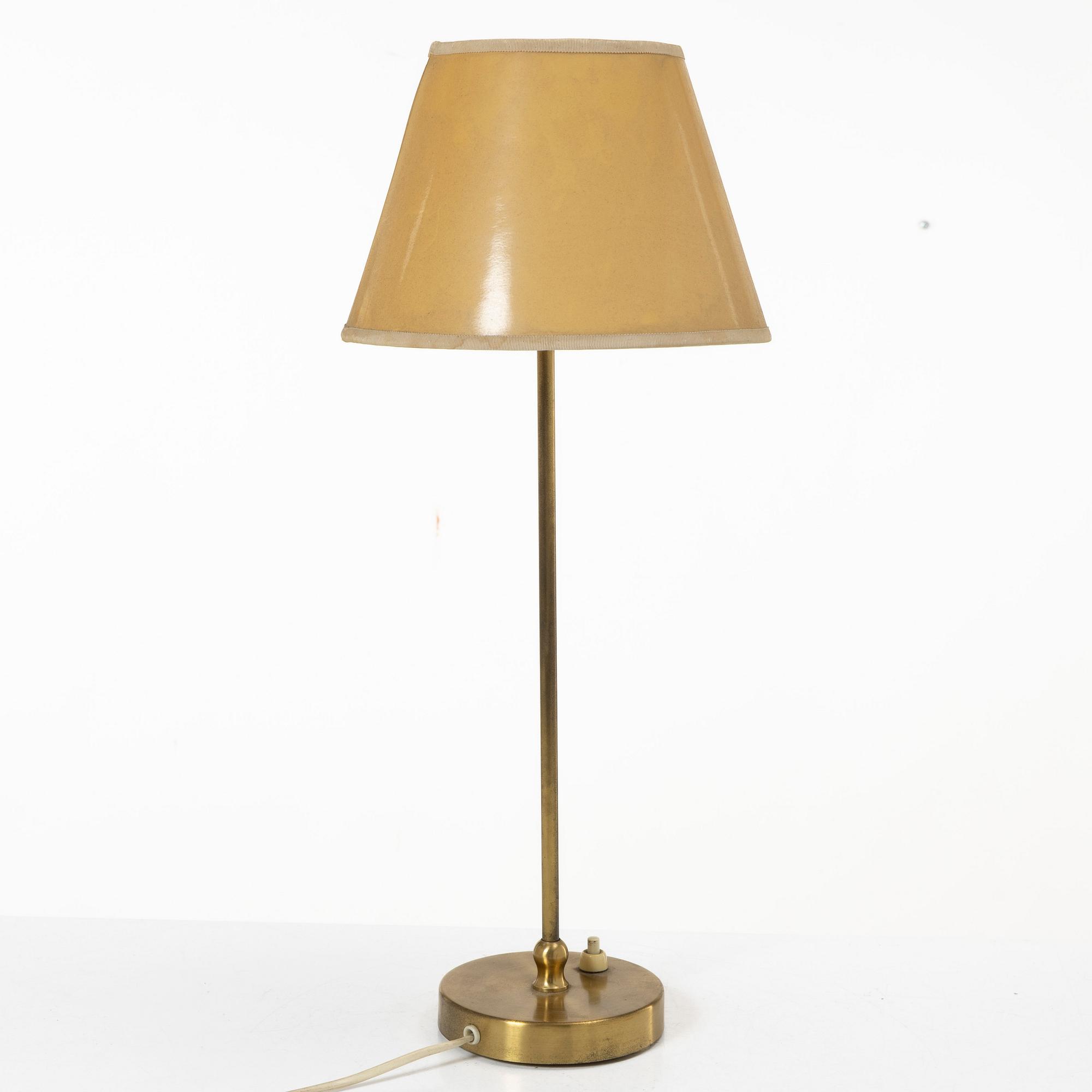 Josef Frank, a brass table lamp, model G2332, Svenskt Tenn.