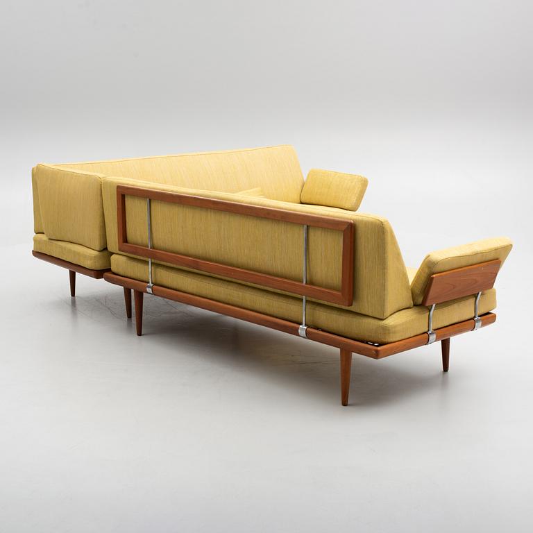 Peter Hvidt & Orla Mølgaard Nielsen, a pair of "Minerva"sofas, France & Son, Denmark.