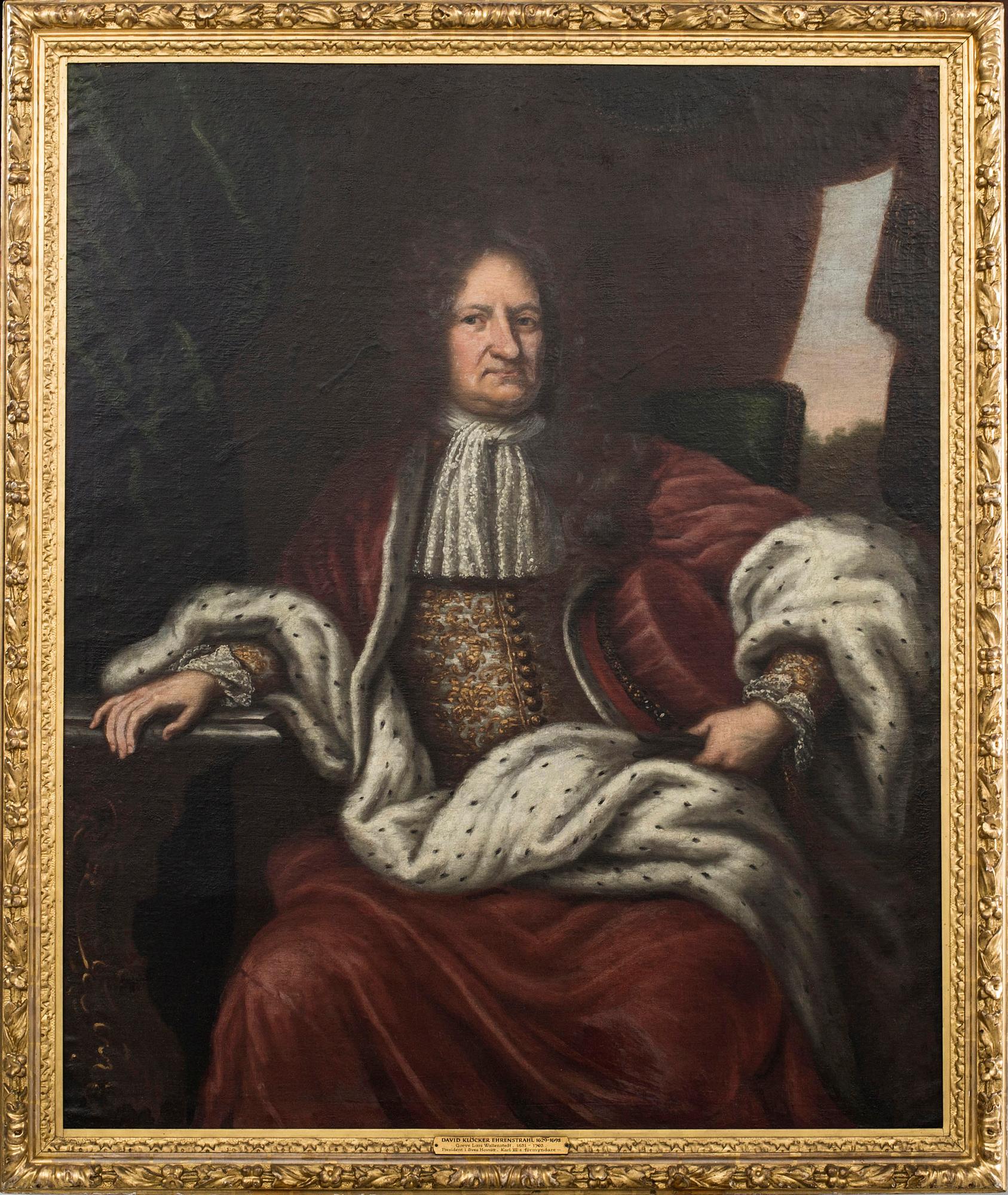 David Klöcker Ehrenstrahl Hans ateljé, "Greve Lars Wallenstedt" (1631-1703).