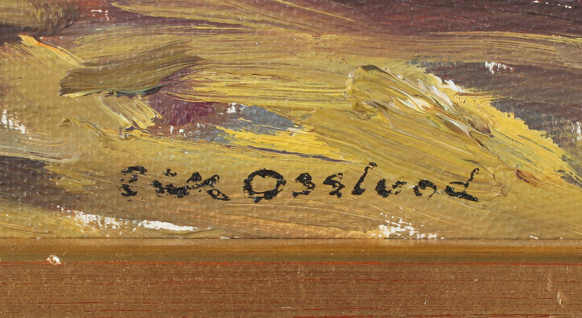 ERIK OSSLUND, olja på duk, signerad.