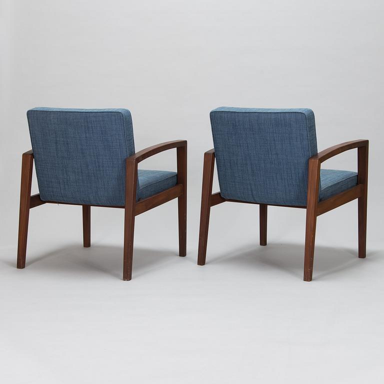 Carl Gustaf Hiort af Ornäs, a pair 1968 open armchairs, Hiort Tuote Puunveisto Oy - Träsnideri Ab, Finland.