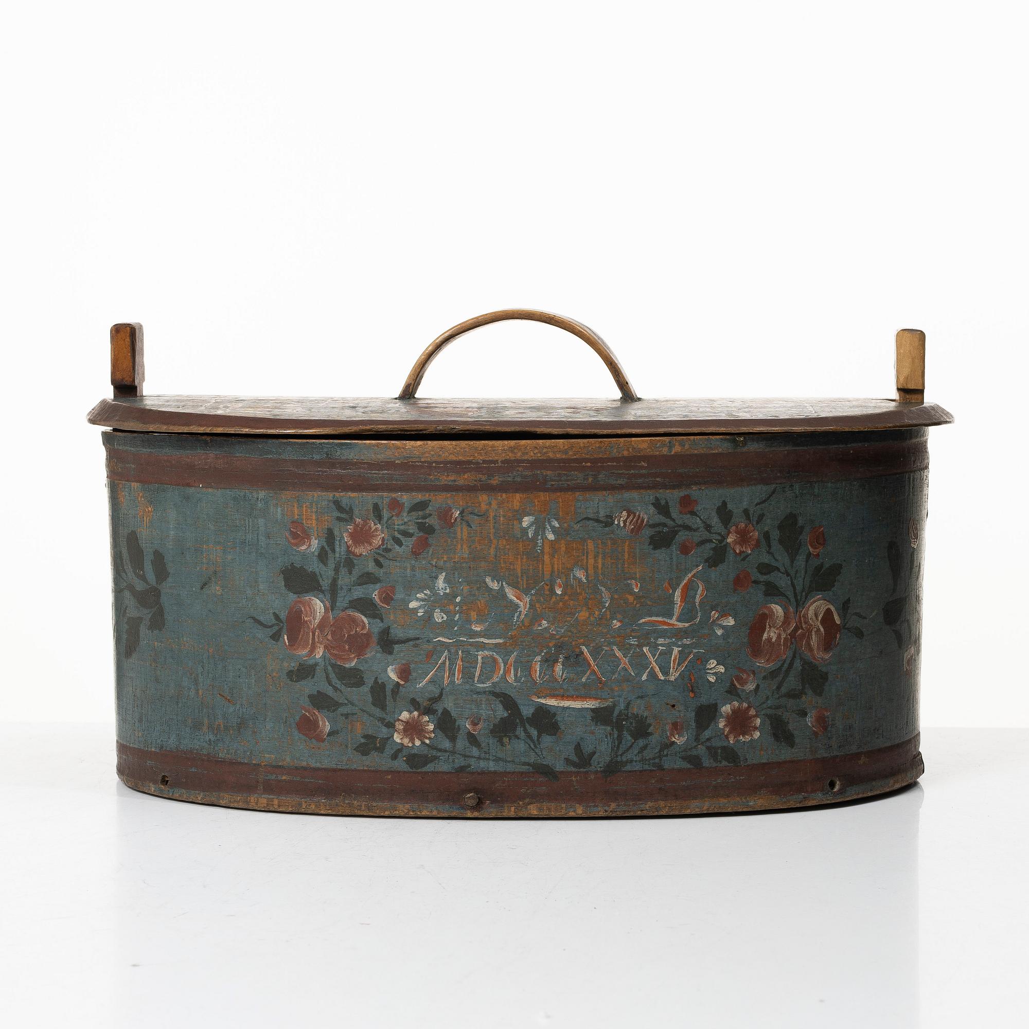 Svepask, allmoge, daterad 1835.