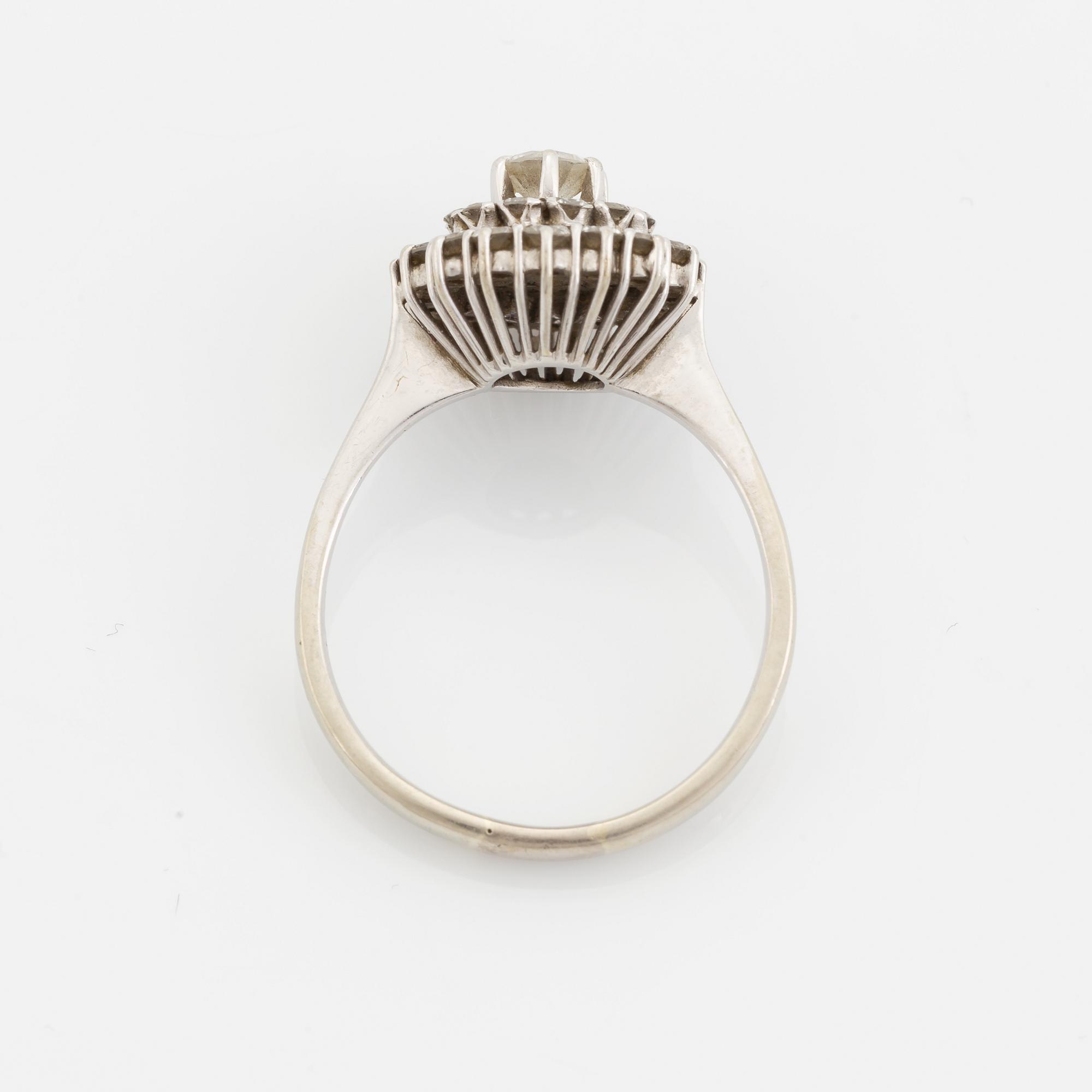 Brilliant cut diamond ring.