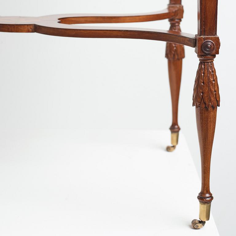 A late Gustavian early 19th century table attributed to Lars Qvarnberg (master in Stockholm 1801-13).