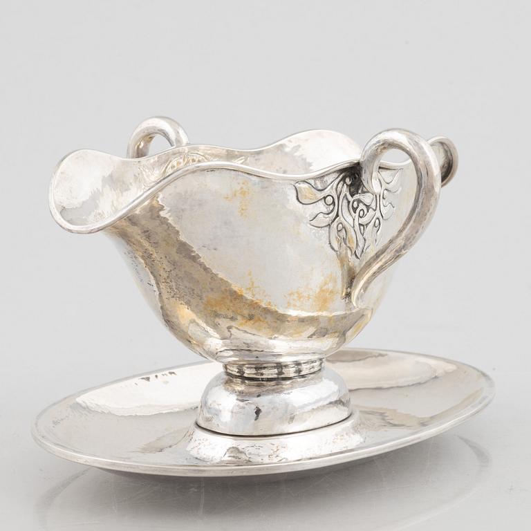Sauceboat, silver, Fritz Heimbürger, 1926, Denmark.