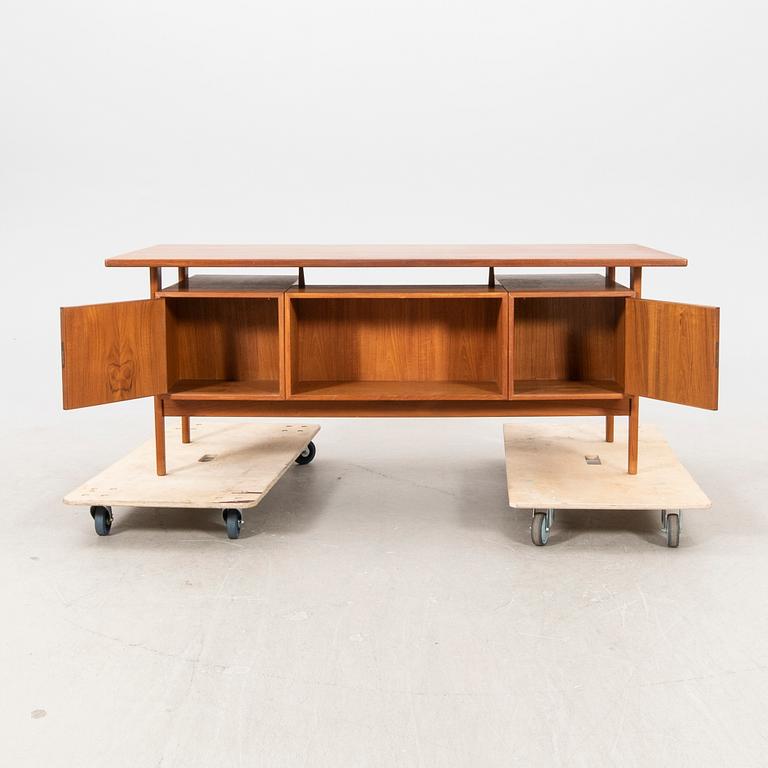 A veneered teak writing desk by Kai Kristiansen for Feldballe, 1960's.