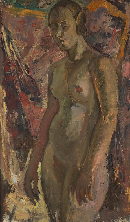 Maja Braathen, oil on canvas, signed and dated -24 verso.