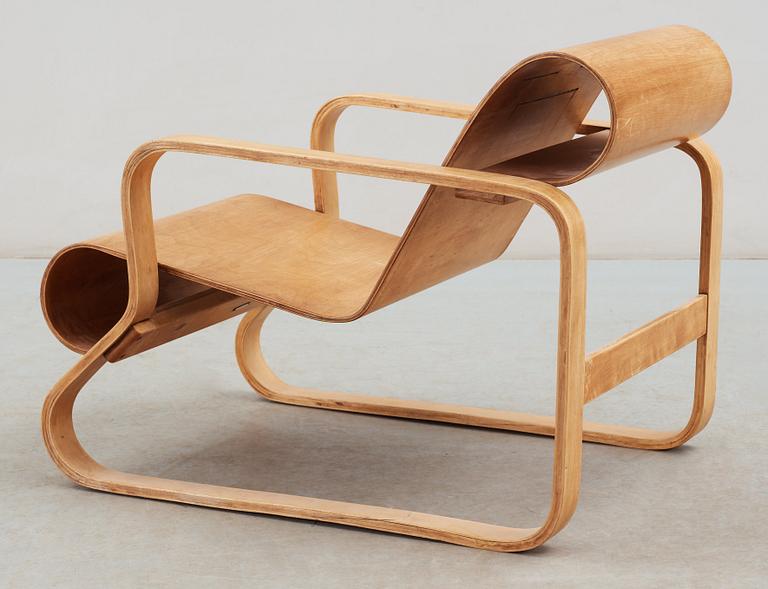 An Alvar Aalto laminated birch and plywood armchair, 'Paimio', model 41, retailed by Finmar Ltd, Finland circa 1932.