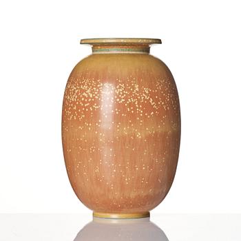 Gunnar Nylund, a stoneware vase, Rörstrand, Sweden 1940s, model GM.