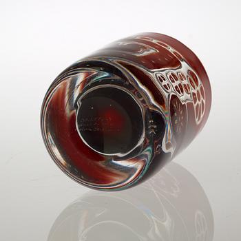 An Edvin Öhrström Ariel glass vase, Orrefors 1967.