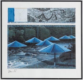 CHRISTO & JEANNE-CLAUDE, affisch  signerad, 1991.