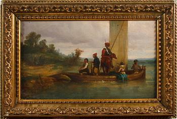 OKÄND KONSTNÄR, olja på duk, 1800-talets mitt.