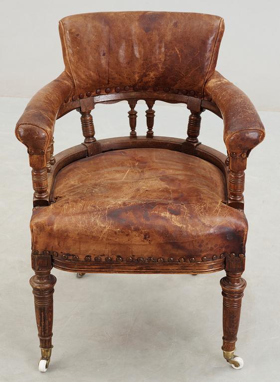 SKRIVBORDSSTOL, empire, 1800-talets andra hälft.