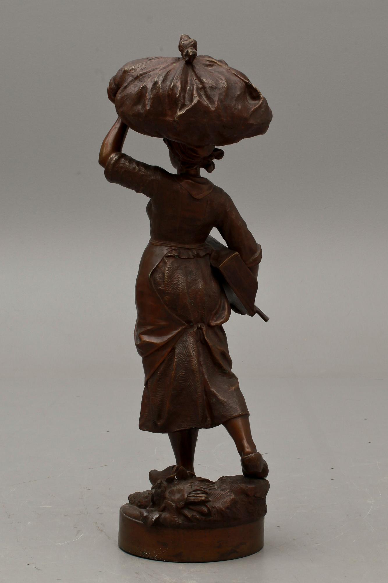 ALFRED PIERRE RICHARD, skulptur, brons, sign.