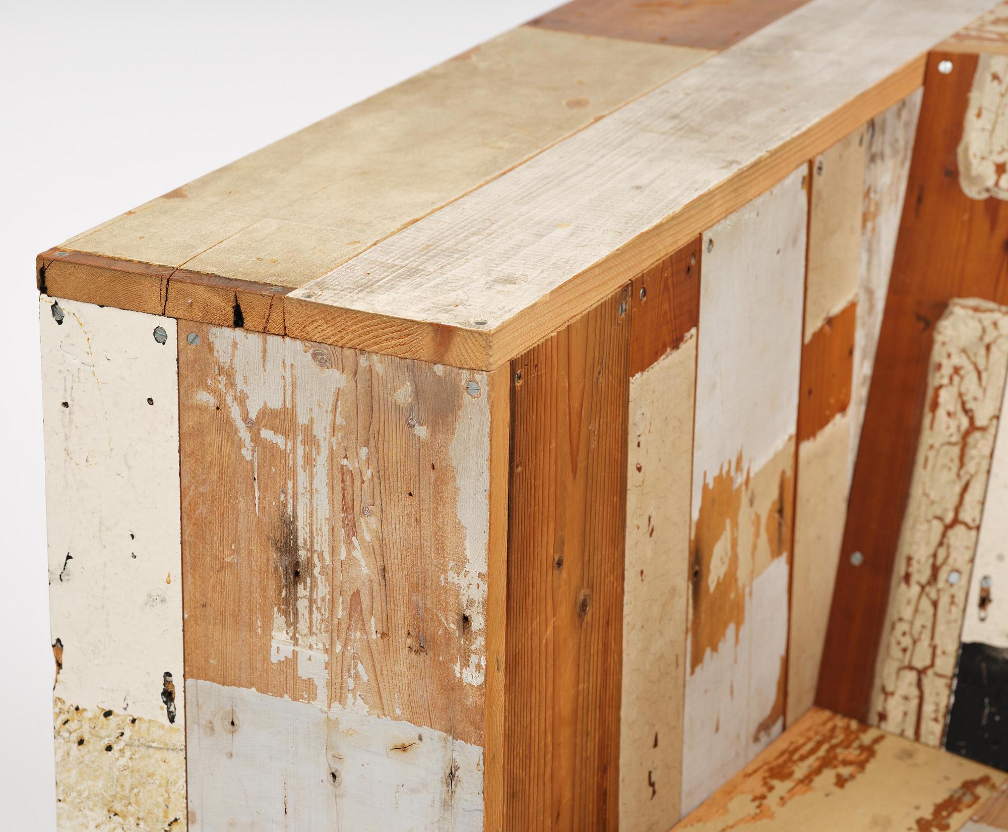 Piet Hein Eek, Armchairs, a pair, “Large Scrapwood Chair”, the Netherlands, after 2008.