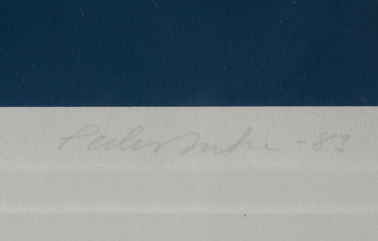 PEDER DUKE, färglitografi, signerad, daterad -83 och numrerad 168/200.