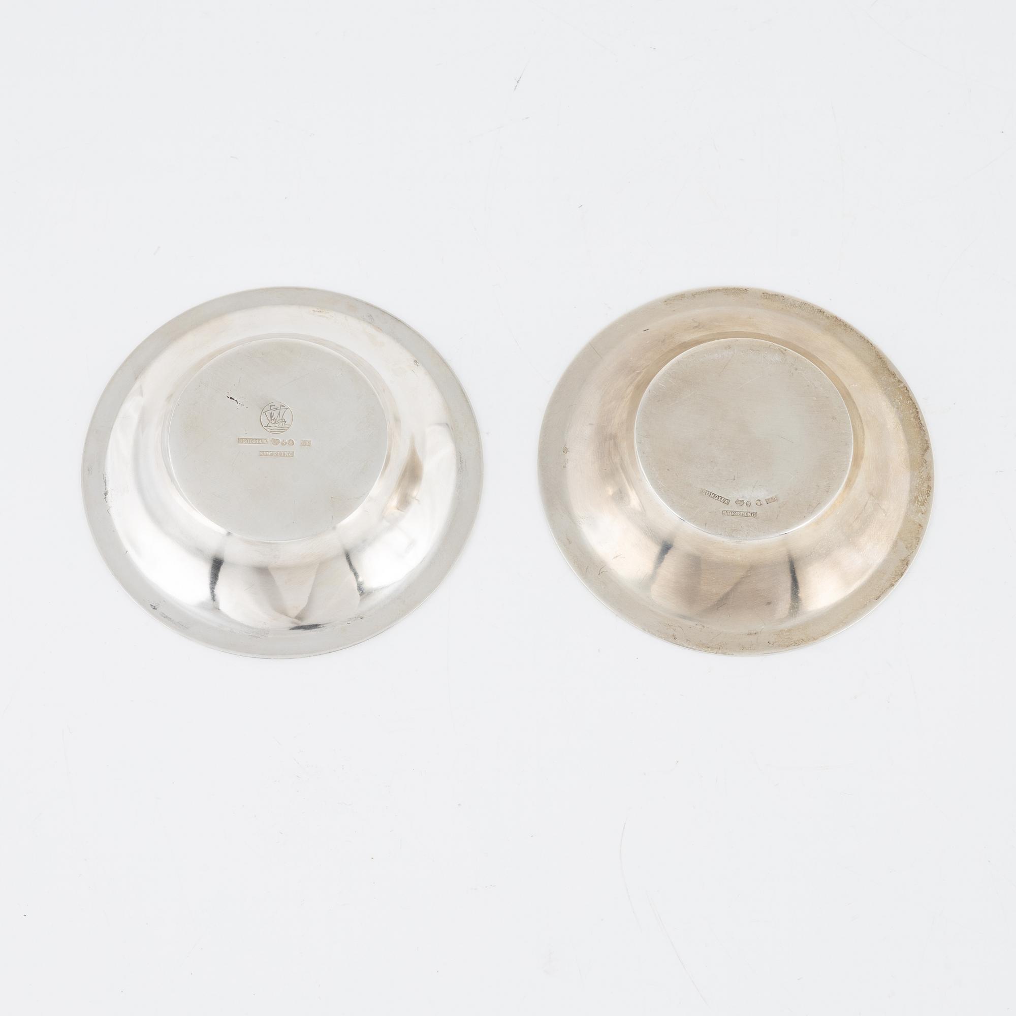 Atelier Borgila, a pair of sterling silver bowls, Stockholm, 1933-36.