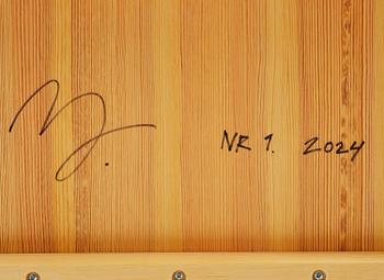 Mathieu Gustafsson, a prototype coffee table, "Slab", executed by cabinetmaker Markus Karlbom, Burhult, 2024.