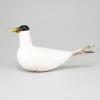 OIVA TOIKKA, lasilintu, Lapintiira, 2000, signeerattu O. Toikka Nuutajärvi.