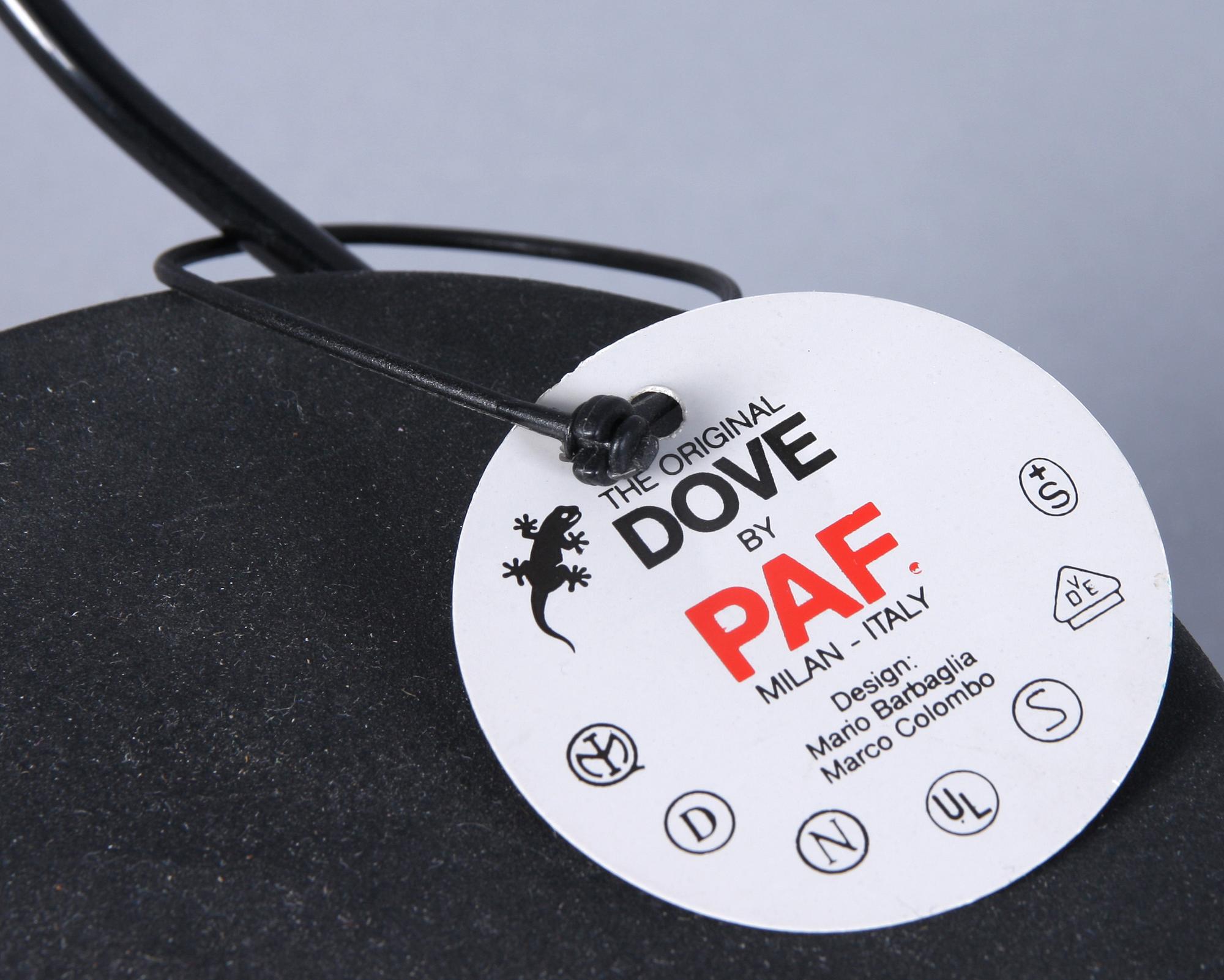 BORDSLAMPA, "Dove", Mario Barbaglia och Marko Colombo för PAF, Italien.