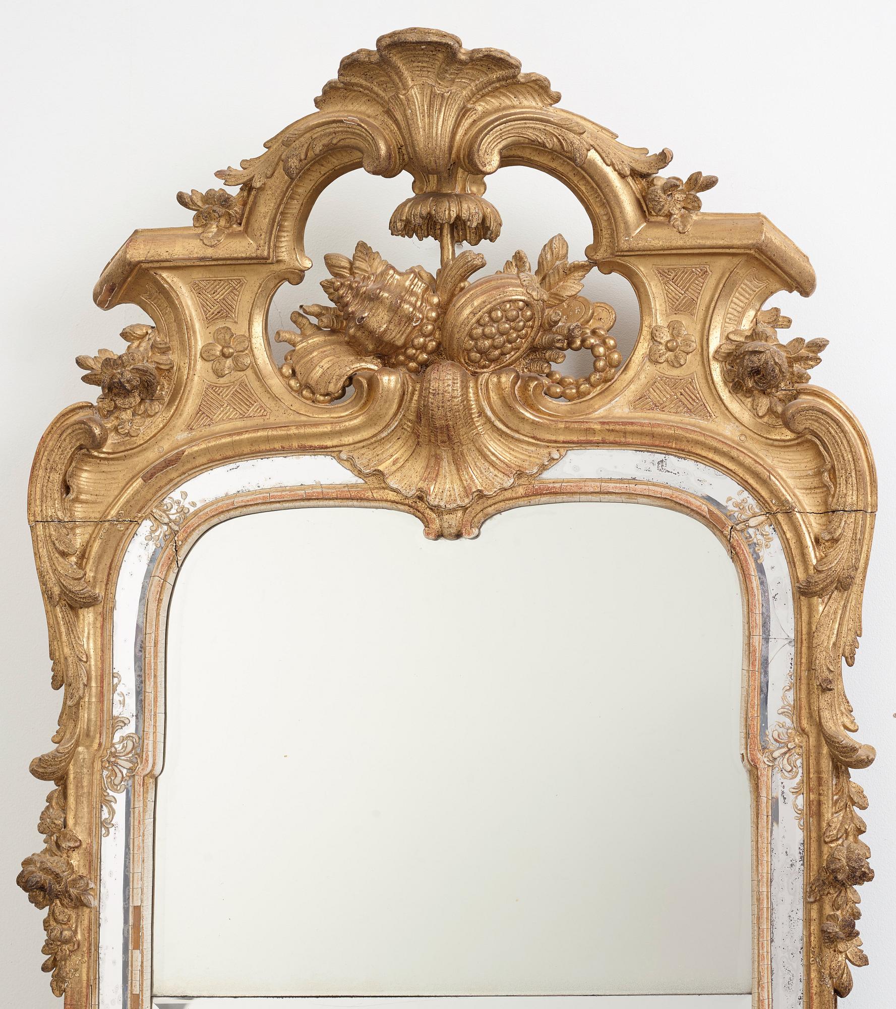 SPEGEL. Stockholmsarbete, 1760-tal. Rokoko.