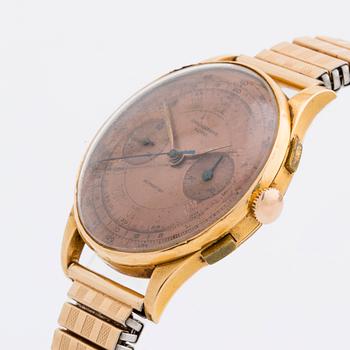 ARMBANDSUR, Chronometer Antimagnetic Suisse 18 k. 1900-talets mitt.