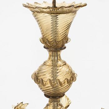 A Venetian chandelier, Italy mid 20th century.