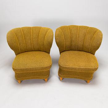 Fåtöljer, ett par, 1900-talets mitt.
