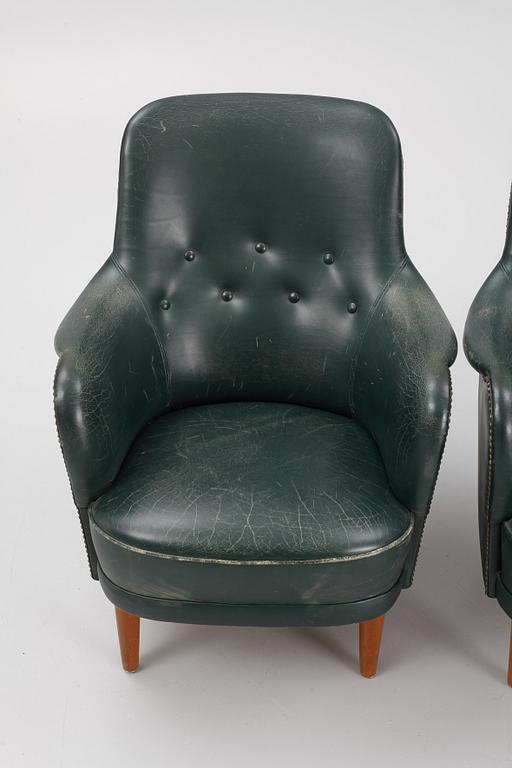 Carl Malmsten, armchairs, a pair, "Hemmakväll", OH Sjögren.