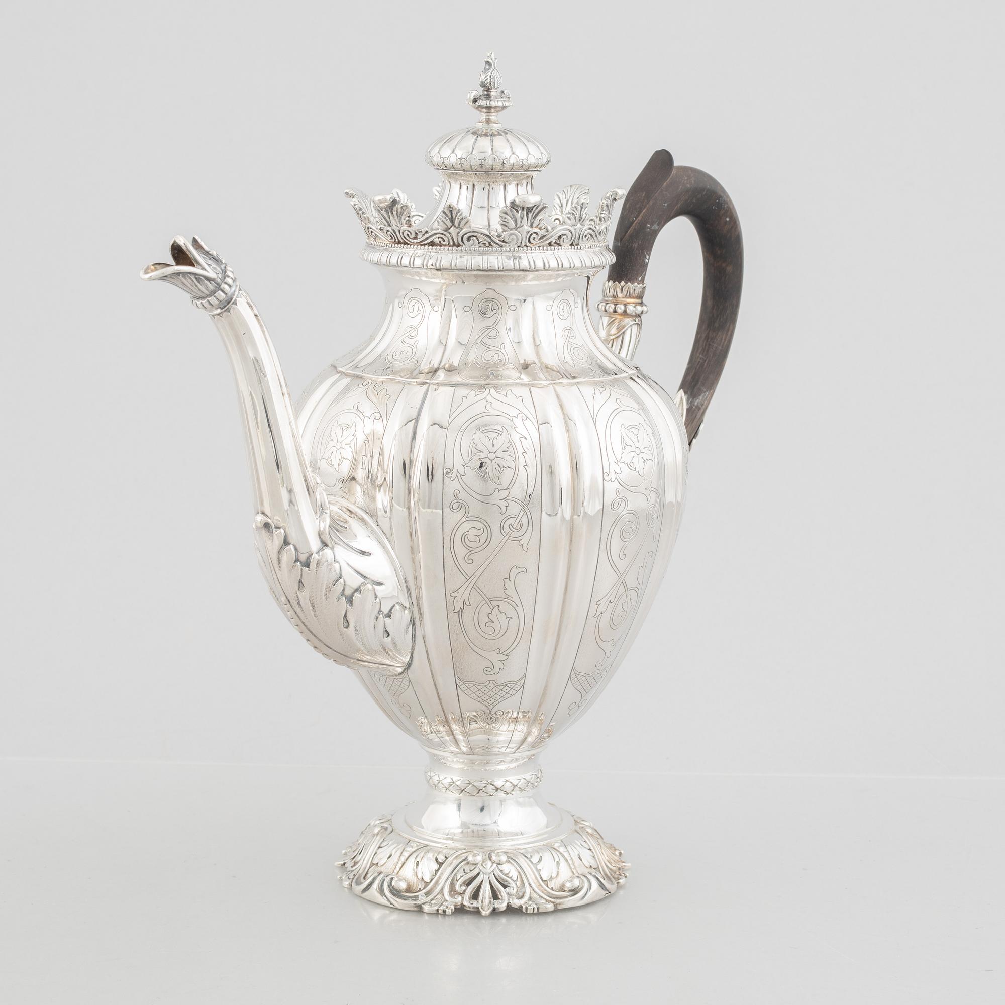 Kaffeservis, 3 delar, sterlingsilver, Michelsen, Danmark, 1926.