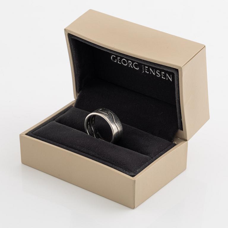 Georg Jensen, ring, 2-delad "Fusion", 18K vitguld. Nina Koppel.