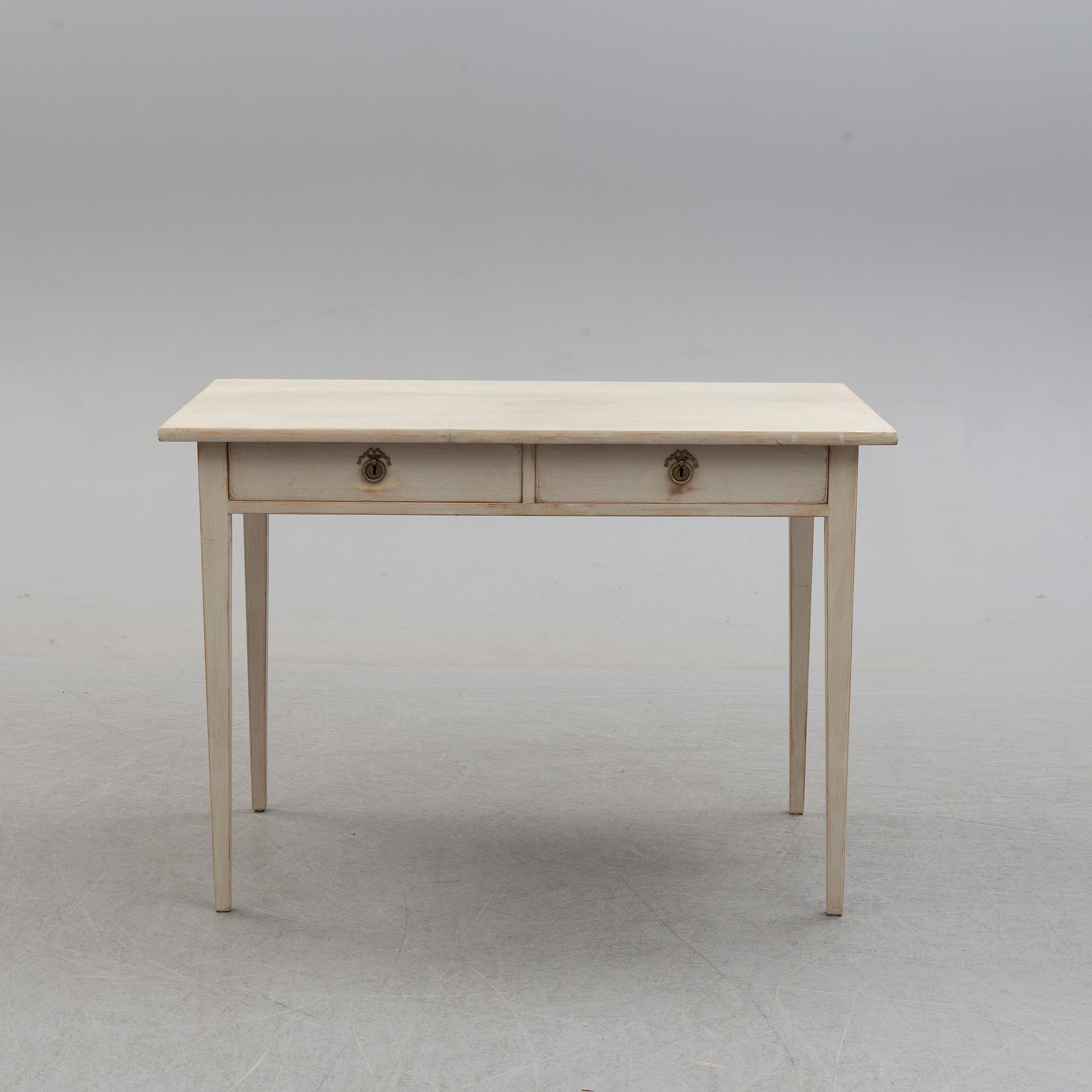 A first half of the 20th century painted writing desk.