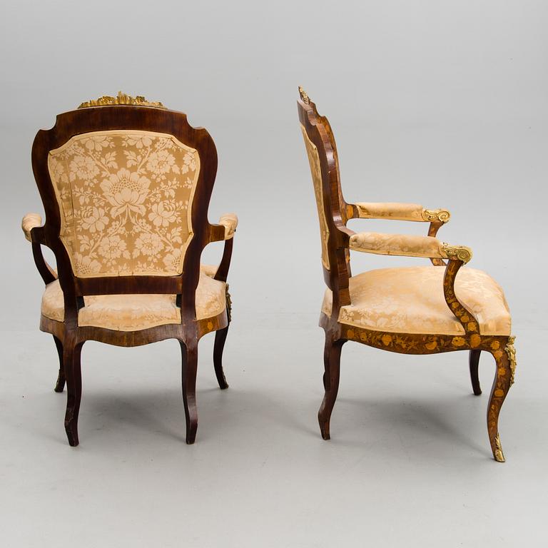 A 5-piece sofa suite from the latter half of the 19th Century.