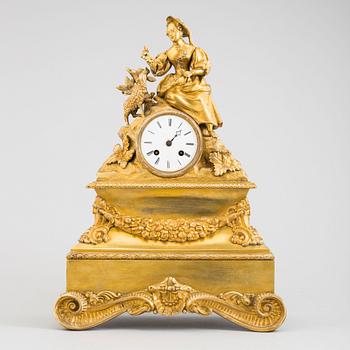 A french pendulum clock, second half of the 19th century.