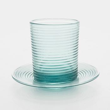 Aino Aalto, glass model 4059 and a plate 4147, for Karhula Glassworks, in production 1937-1938.