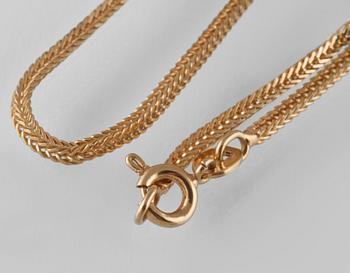 HALSKEDJA, 18K guld. Vikt 10,0 gram.